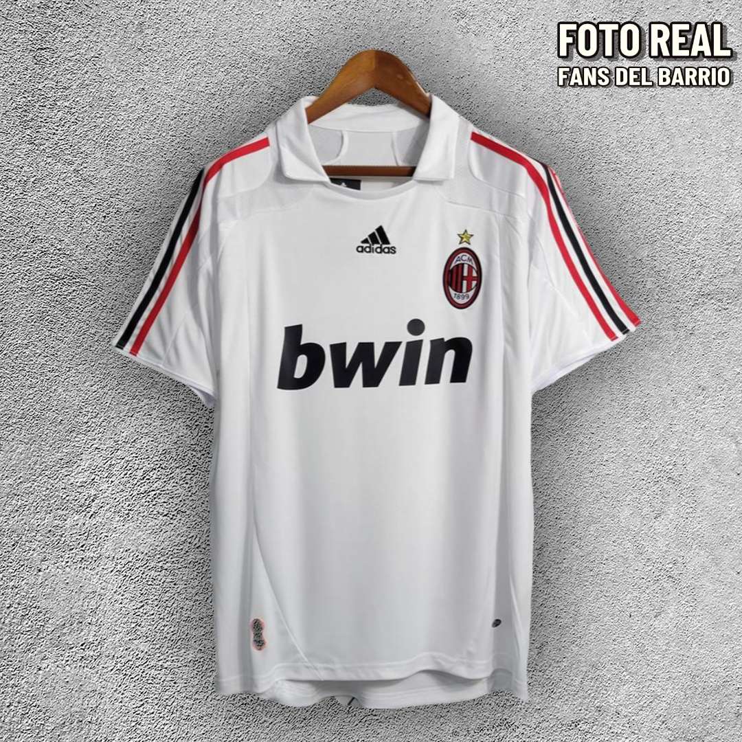 AC Milan 2007-08 Camiseta Versión Retro Visita (Adidas)