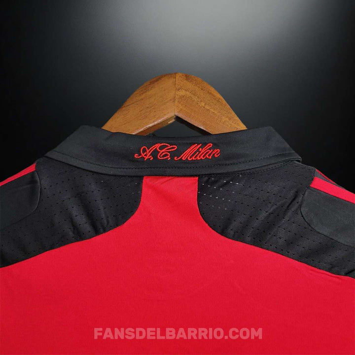Camiseta Manga Larga Retro del AC Milan 2007/08 Local para Hombre
