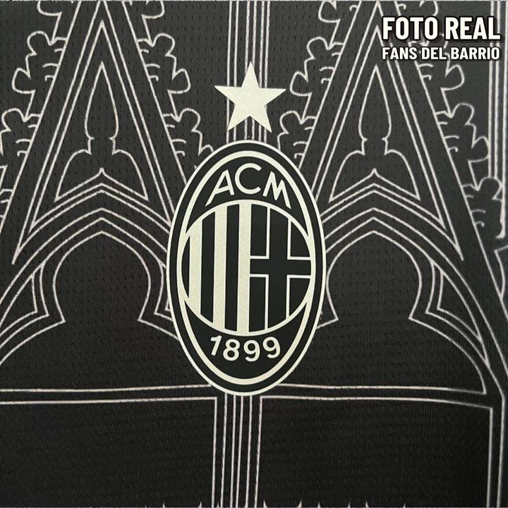  AC Milan x Pleasures Black Cuarta Equipación  Camiseta Fan de 2023/24 de Hombre (Puma)
