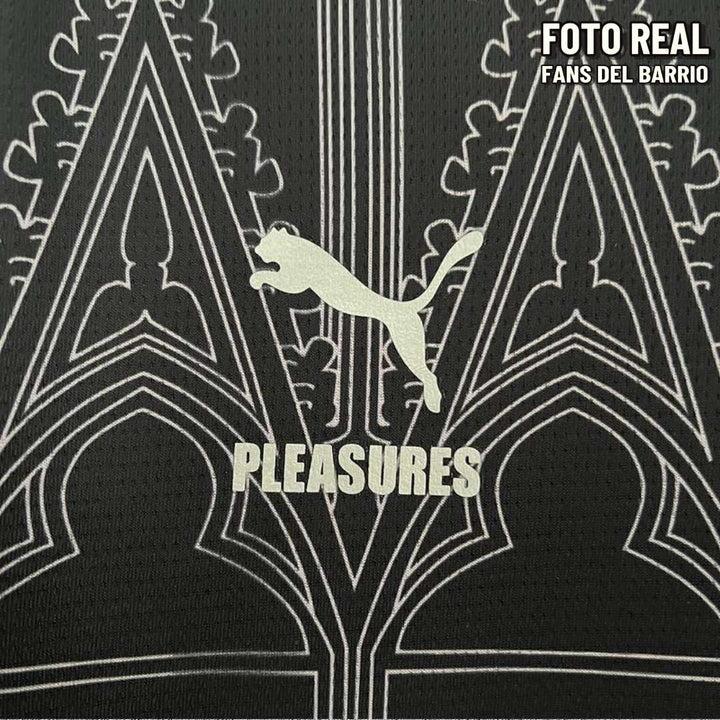  AC Milan x Pleasures Black Cuarta Equipación  Camiseta Fan de 2023/24 de Hombre (Puma)
