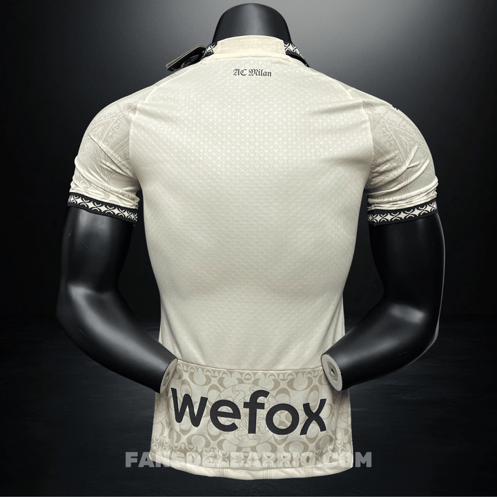 Camiseta Player AC Milan x Pleasures White 2023/24 Cuarta Equipacion para Hombre