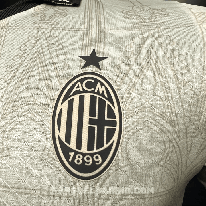 Camiseta Player AC Milan x Pleasures White 2023/24 Cuarta Equipacion para Hombre