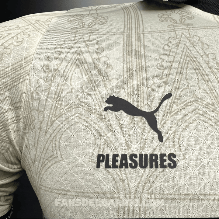 Camiseta Player AC Milan x Pleasures White 2023/24 Cuarta Equipacion para Hombre
