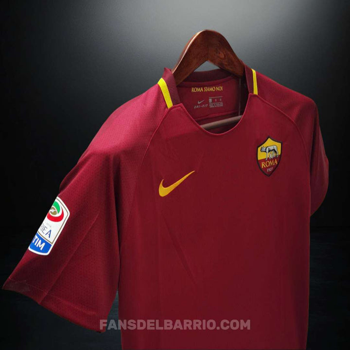 Camiseta Retro AS Roma 2017/18 Local para Hombre