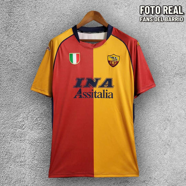 AS Roma Local 200102 Camiseta Retro de Hombre (Kappa)