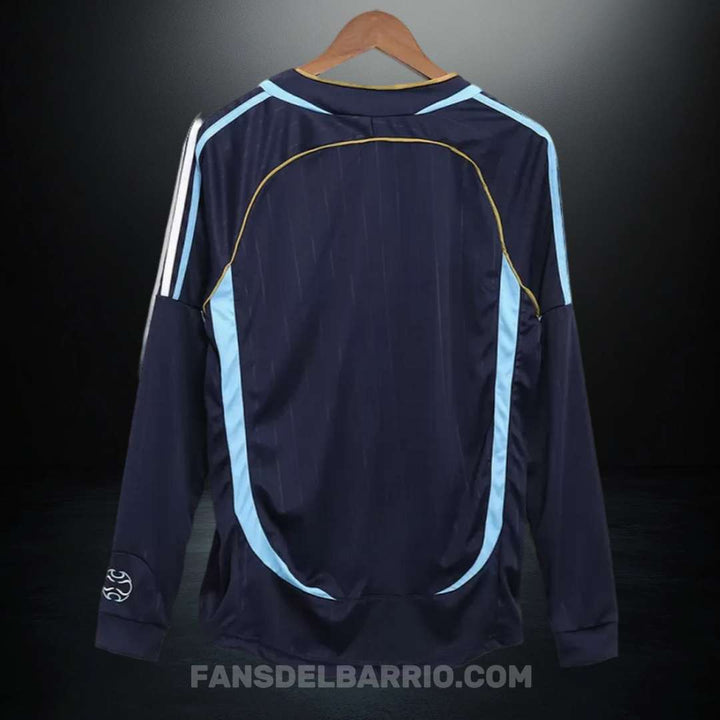 Camiseta Manga Larga Retro Selección de Argentina 2006 Visita de Hombre