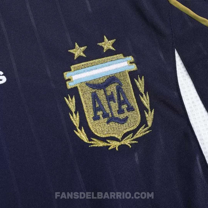 Camiseta Manga Larga Retro Selección de Argentina 2006 Visita de Hombre