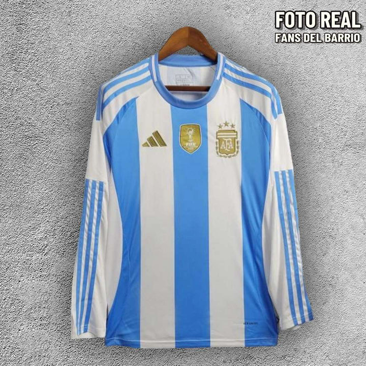 Argentina 2024 Local Camiseta Manga Larga Fan de Hombre (Adidas)