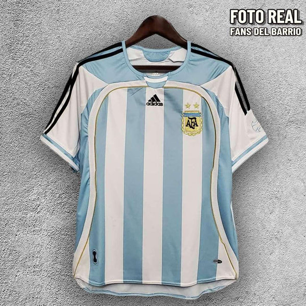 Argentina Local 2006 camiseta Retro de Hombre (Adidas)