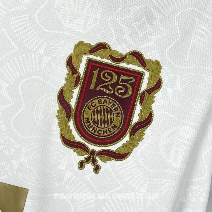 Camiseta Fan Bayern Munich 2024/25 Edición Especial 125 Aniversario White para Hombre