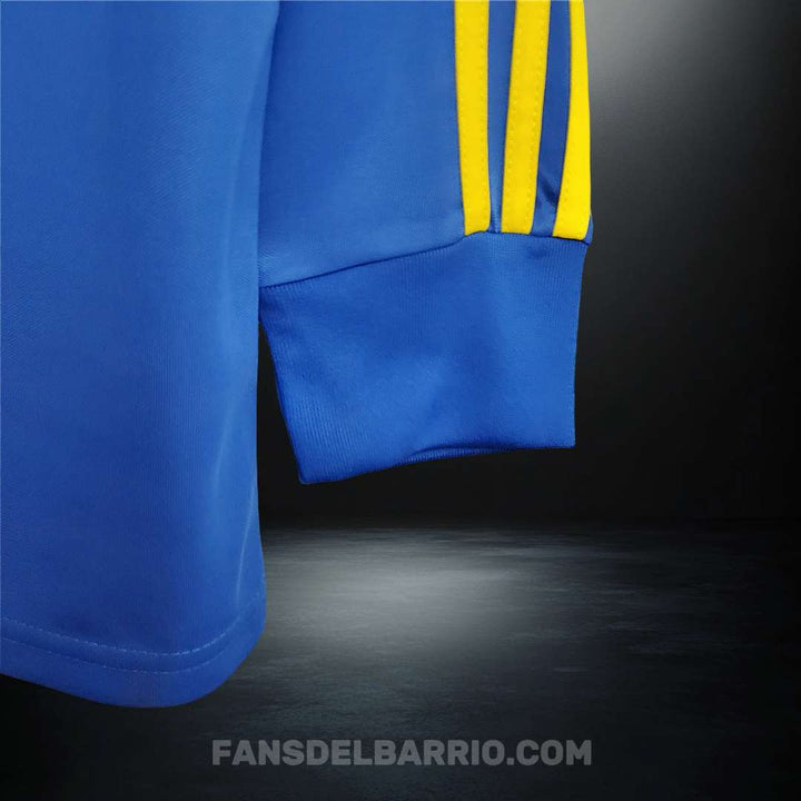 Camiseta Manga Larga Retro del Boca Juniors 1981 Local para Hombre