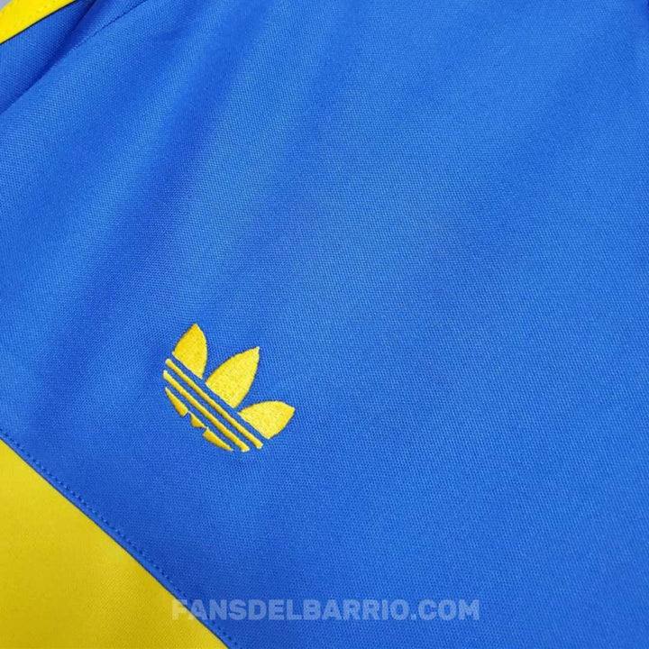 Camiseta Manga Larga Retro del Boca Juniors 1981 Local para Hombre