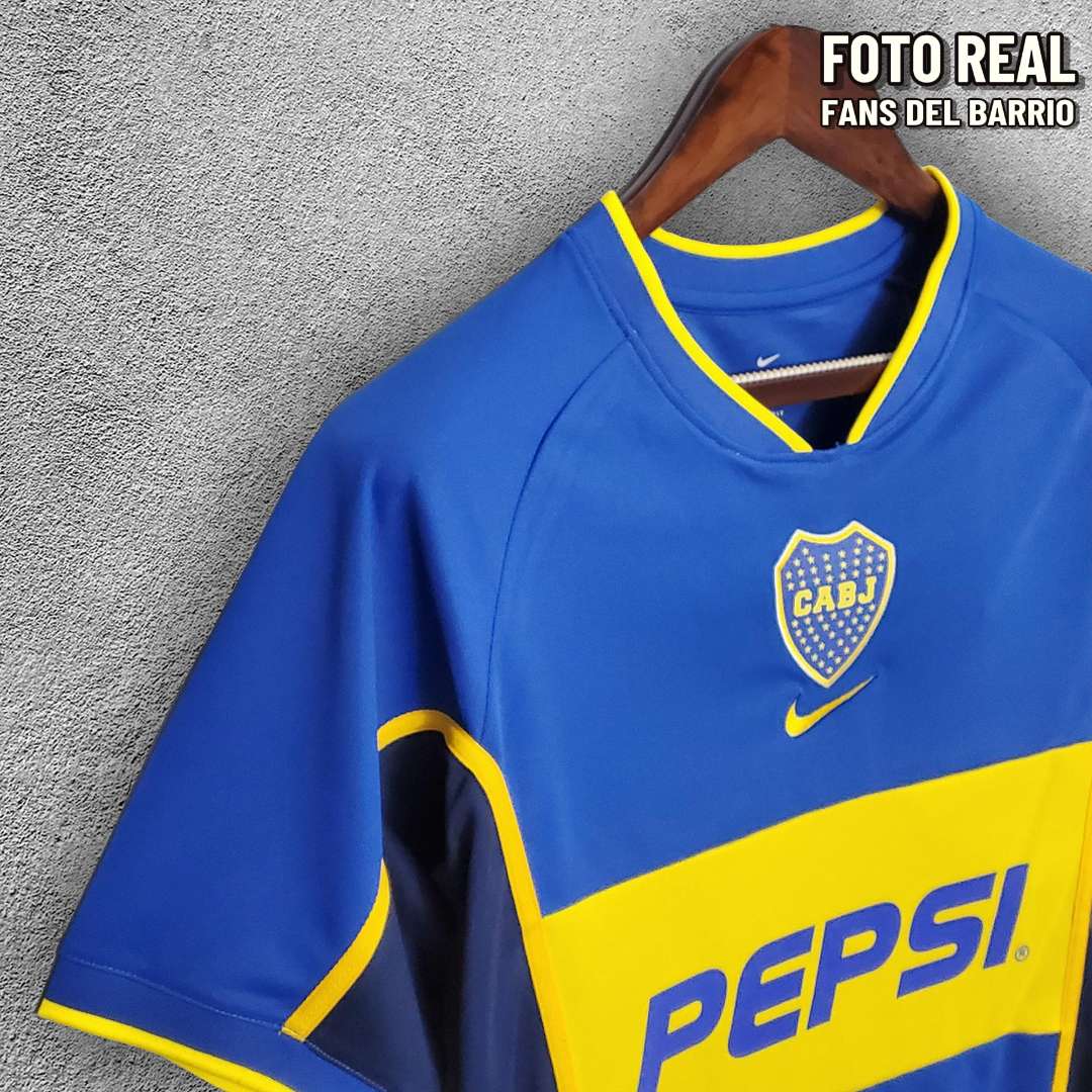 Boca Juniors 2002-03 Local Camiseta Retro de Hombre (Nike)