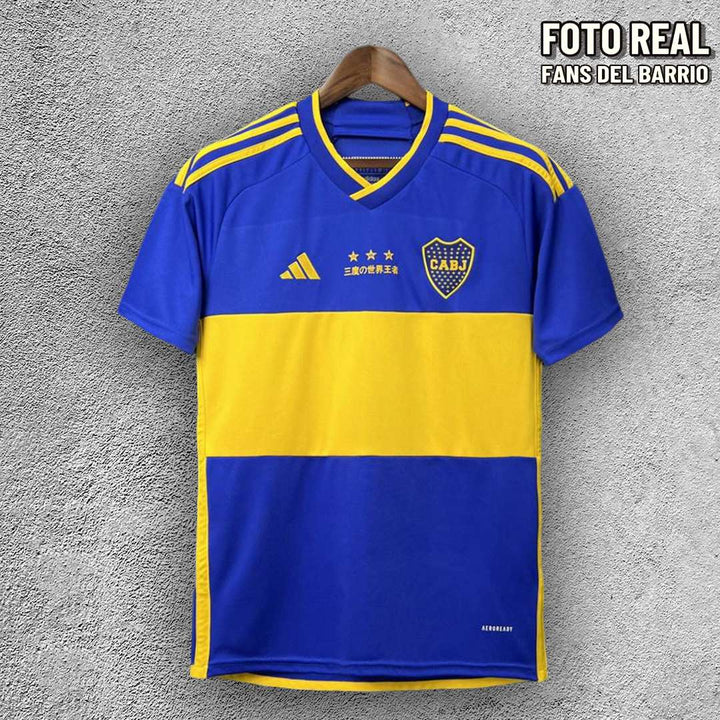Boca Juniors Edición Tricampeones del Mundo 2023 Camiseta Fan de Hombre (Adidas)