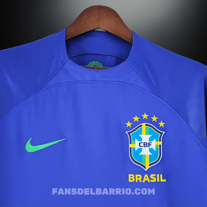 Camiseta Fan Selección de Brasil 2022 Visita para Hombre