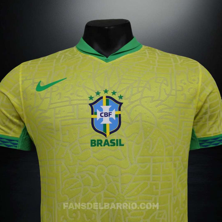 Camiseta Player Selección de Brasil 2024 Local para Hombre (Nike)