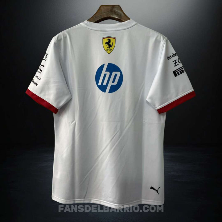 Camiseta F1 Team Ferrari 2025 White para Hombre