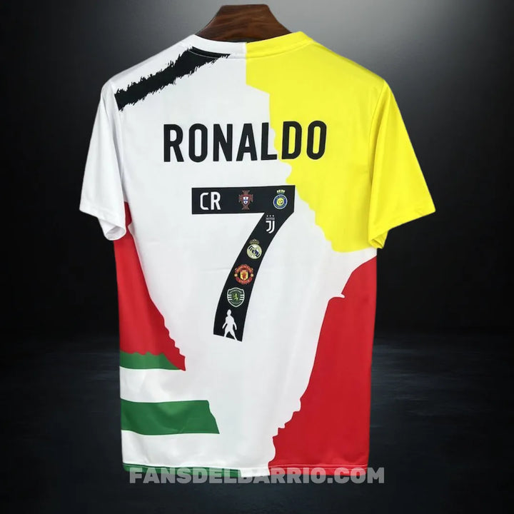 Camiseta Fan Conmemorativa de la Trayectoria de Cristiano Ronaldo 2025 para Hombre