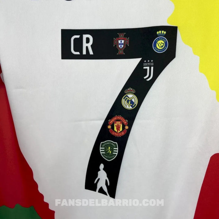 Camiseta Fan Conmemorativa de la Trayectoria de Cristiano Ronaldo 2025 para Hombre