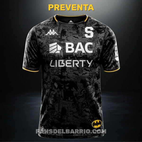 Camiseta Fan Deportivo Saprissa 2025/26 Edición Batman Alternativo para Hombre