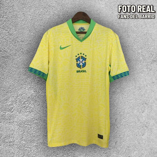 Camiseta Fan Selección de Brasil 2024 Local de Hombre (Nike)