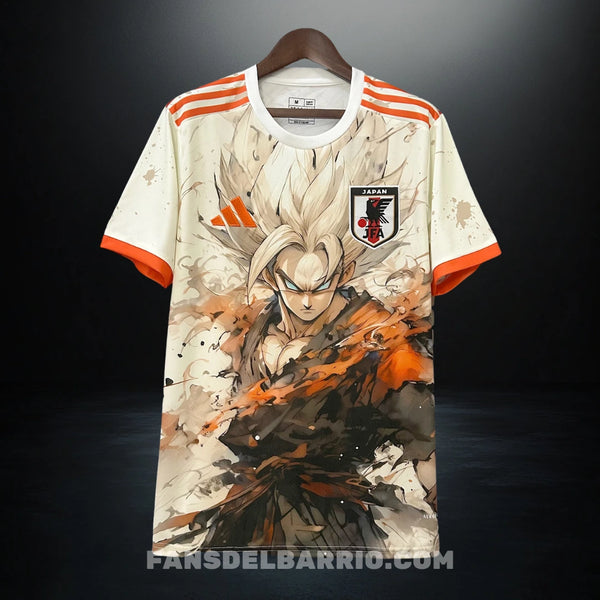 Camiseta Fan Selección de Japón 2025 Edición Gogeta Beige para Hombre
