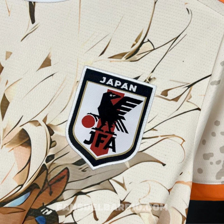 Camiseta Fan Selección de Japón 2025 Edición Gogeta Beige para Hombre