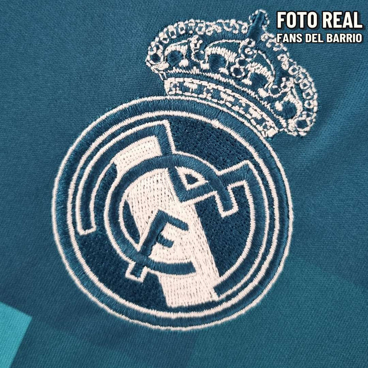 Camiseta Manga Larga Retro Real Madrid Alternativo 2017-18 de Hombre (Adidas)