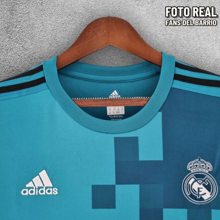 Camiseta Manga Larga Retro Real Madrid Alternativo 2017-18 de Hombre (Adidas)