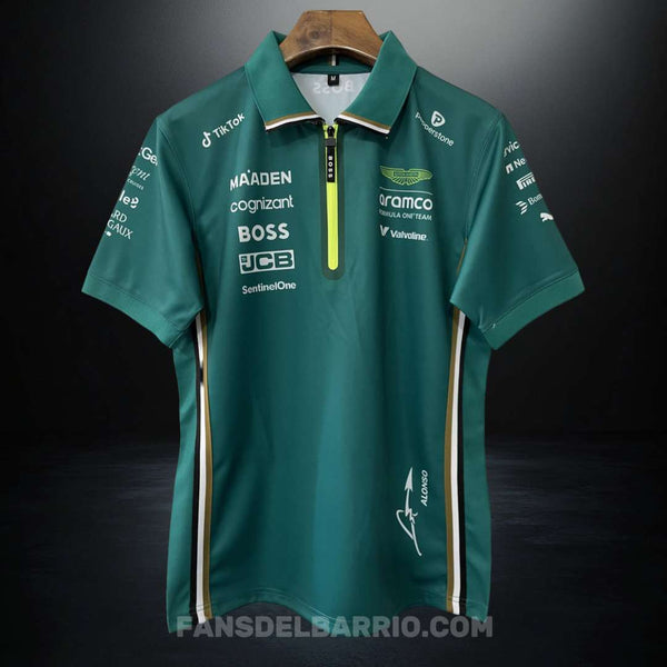 Camiseta Polo F1 Team Aston Martin 2025 para Hombre