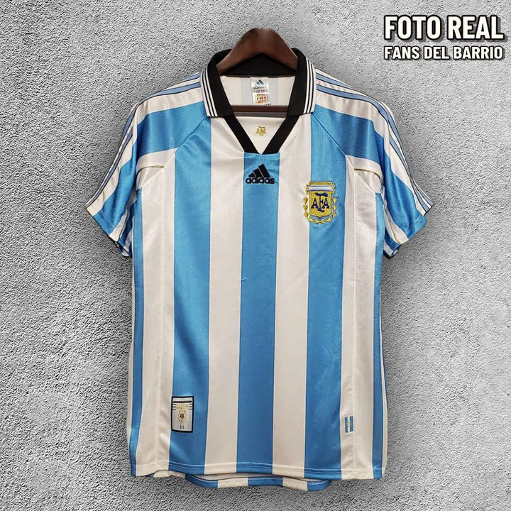 Camiseta Retro Selección de Argentina Local 1998 de Hombre (Adidas)