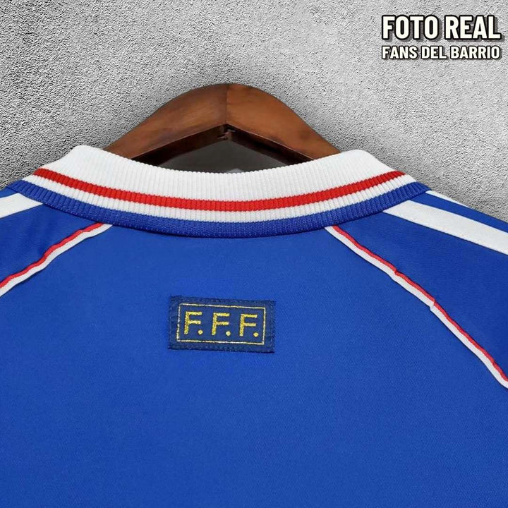 Camiseta Retro Selección de Francia Local 1998 de Hombre (Adidas)