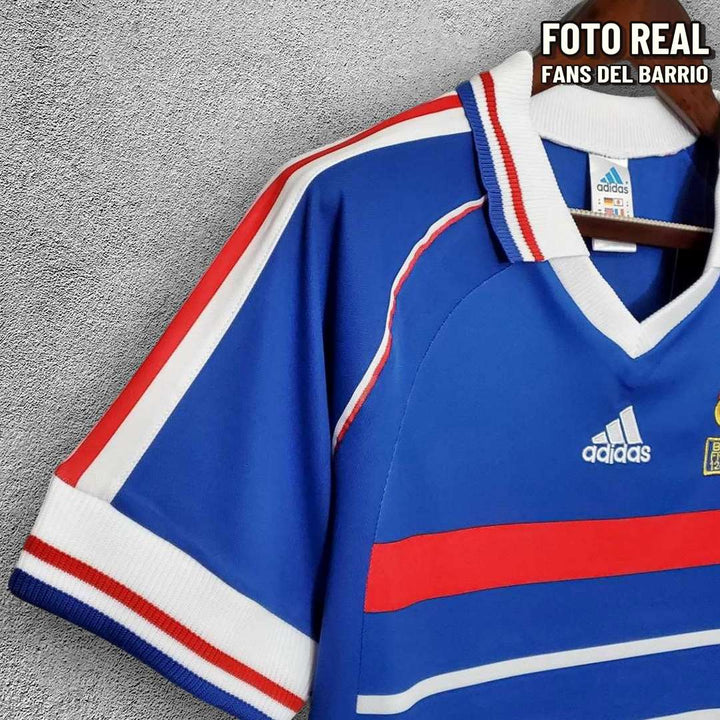 Camiseta Retro Selección de Francia Local 1998 de Hombre (Adidas)