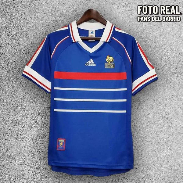 Camiseta Retro Selección de Francia Local 1998 de Hombre (Adidas)