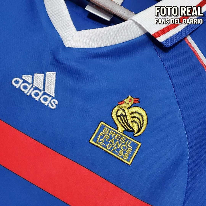 Camiseta Retro Selección de Francia Local 1998 de Hombre (Adidas)