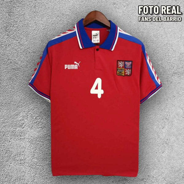 Camiseta Retro Seleccion de Republica Checa Local 1996 de Hombre (Puma)