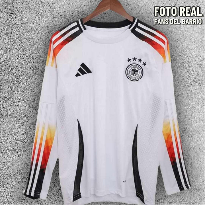 Camiseta Manga Larga Fan Selección de Alemania Local 2024 de Hombre (Adidas)