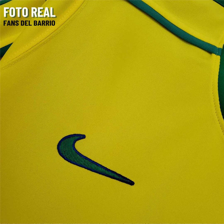Camiseta Retro Selección de Brasil Local 1998 de Hombre (Nike)