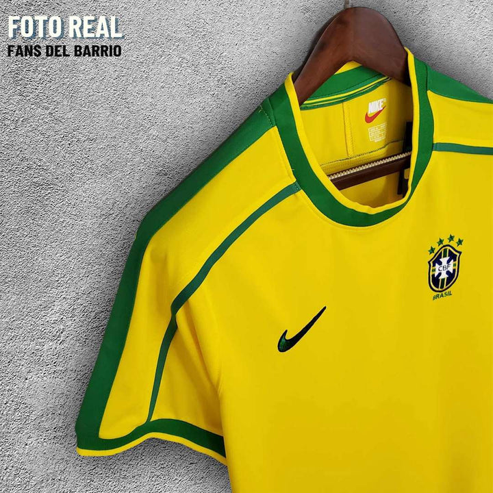 Camiseta Retro Selección de Brasil Local 1998 de Hombre (Nike)