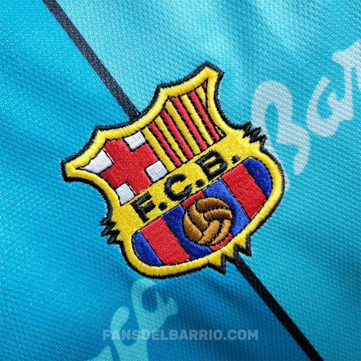 F.C. Barcelona 1996-97 Visita Camiseta Retro para Hombre (Kappa)