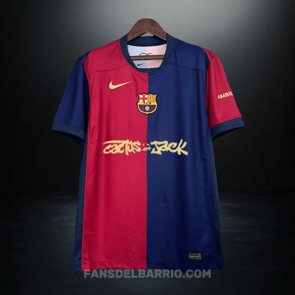 Camiseta Fan F.C. Barcelona 2024/25 Local Edición Travis Scott para Hombre