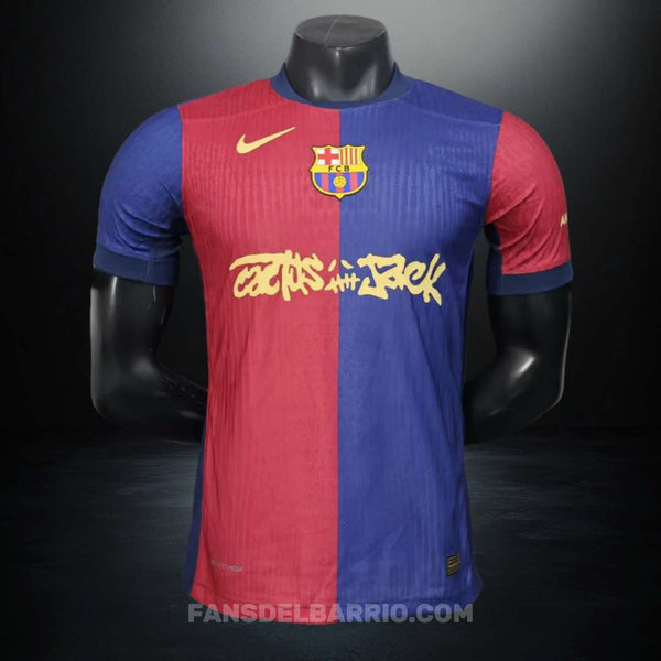 F.C. Barcelona 2024-25 Local Camiseta Player Edición Travis Scott para Hombre