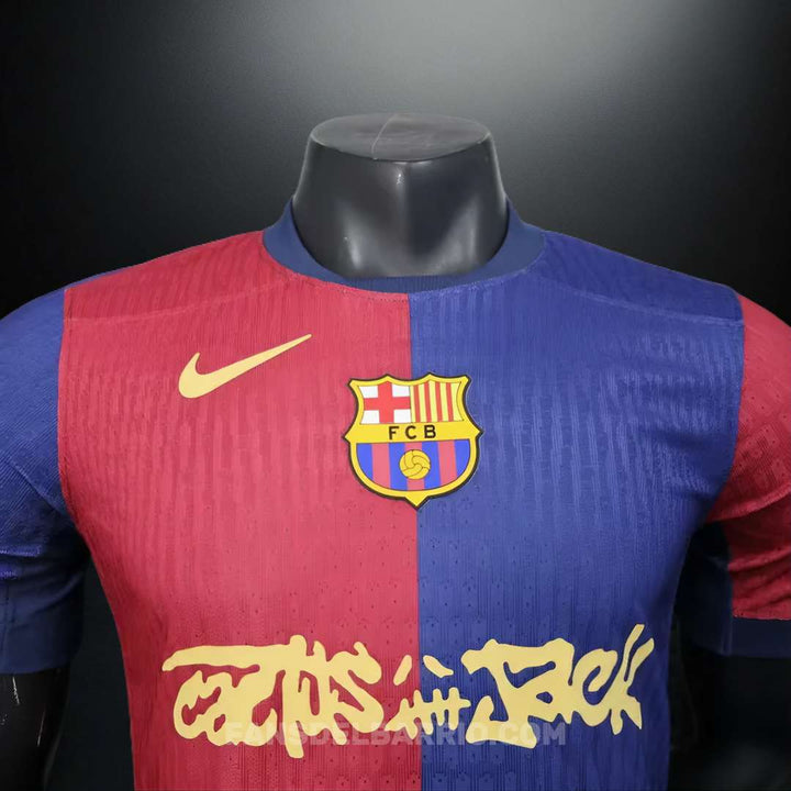 F.C. Barcelona 2024-25 Local Camiseta Player Edición Travis Scott para Hombre