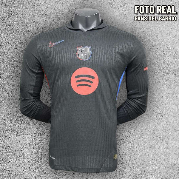 F.C. Barcelona 2024-25 Visita Camiseta Manga Larga Player de Hombre (Nike)