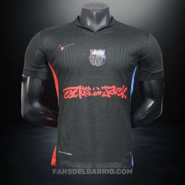 Camiseta Player F.C. Barcelona 2024/25 Visita Edición Travis Scott para Hombre