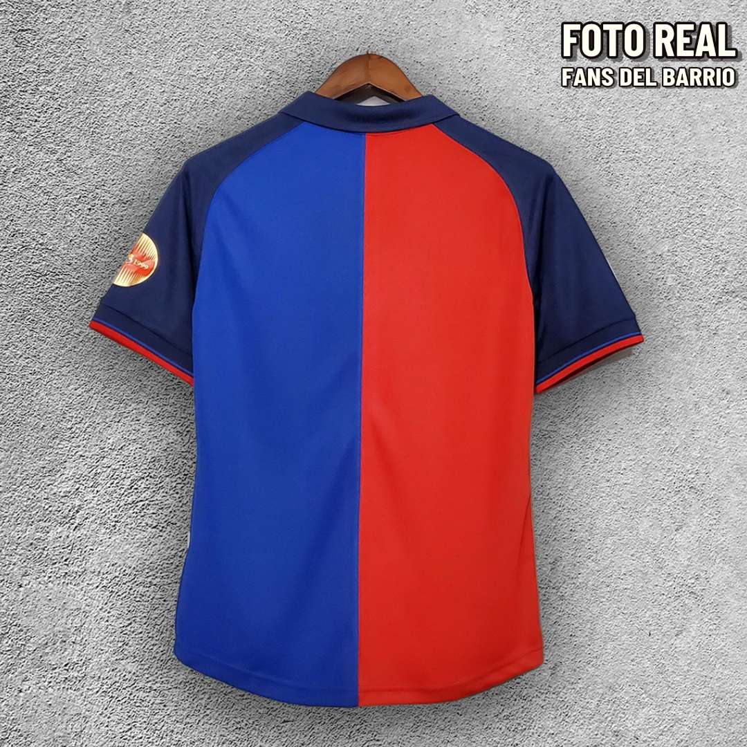 FC Barcelona Edicion Centenario 1999-00 Local Camiseta Retro de Hombre (Nike)