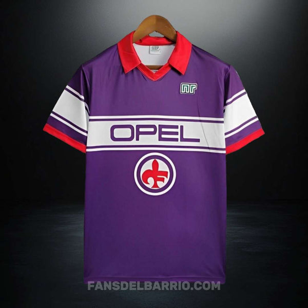 Fiorentina 1984-85 Local Camiseta Retro para Hombre (Ennerre)