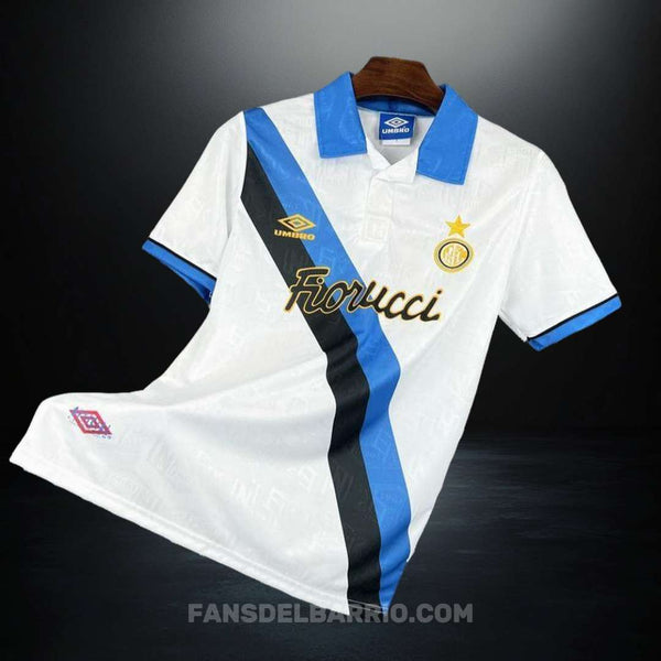 Inter de Milán 1994-95 Visita Camiseta Retro para Hombre (Umbro)