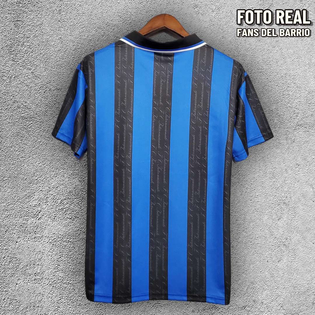 Inter de Milan 1997-98 Local Camiseta Retro de Hombre (Umbro)