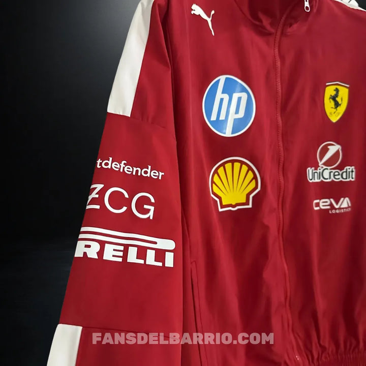 Jacket Team Ferrari 2025 Formula 1 para Hombre